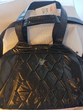 NWT LUG PONTOON 2 OVERNIGHT BAG Metallic Black